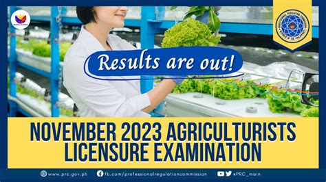 Agriculturist Licensure November 2023 Examination School .